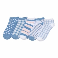 NKD  Damen-Sneaker-Socken mit verschiedenen Mustern, 5er-Pack
