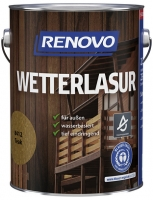 Wetterlasur, für außen, 2,5 l, Teak, seidenglänzend