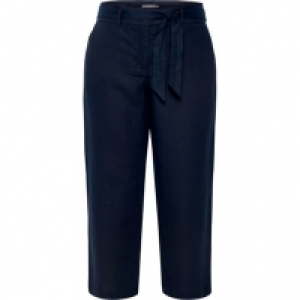 Karstadt  Adagio 7/8-Leinenhose Patty, Bindegürtel, lockerer Schnitt, für Dame