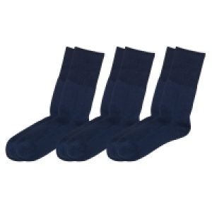 Aldi Süd  Venenfreundliche Damen und Herren Socken, 3er-Packung