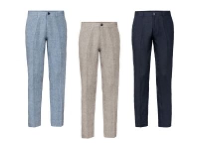 LIVERGY® Chino Hose Herren, hochwertiger YKK-Reißverschluss, mit Gesäß