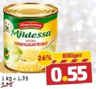 HENGSTENBERG Mildessa oder Rotkohl traditionell 0.55 €