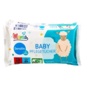 Aldi Süd  Mamia Baby Pflegetücher/Reinigungs-Wattepads