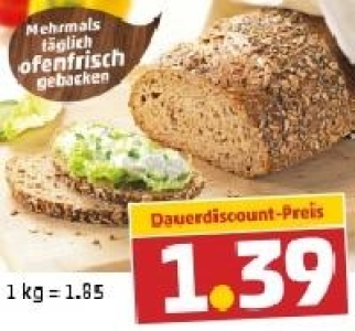 Das körnig-frische Mehrkornbrot 1.39 €