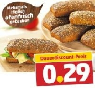 Das knackig-frische Weltmeisterbrötchen 0.29 €