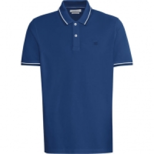 Bugatti Poloshirt, Logo-Patch, Streifen-Säume, für Herren