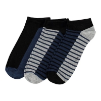 NKD  Herren-Sneaker-Socken mit Streifenmuster, 3er-Pack