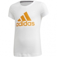 Karstadt  adidas T-Shirt, Rundhals, Label-Print, für Mädchen