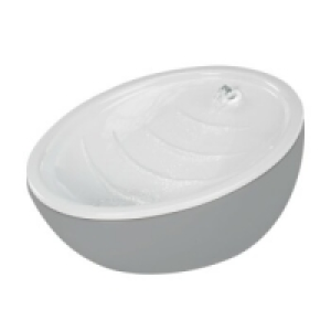 AniOne Keramik-Trinkbrunnen Waterfall Grau