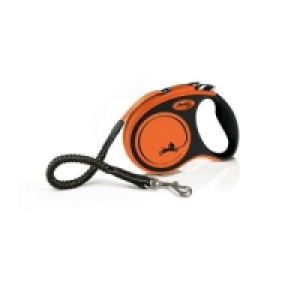 Flexi XTREME Gurt-Rollleine schwarz/orange Gr. S, 5 m (max. 20 kg)