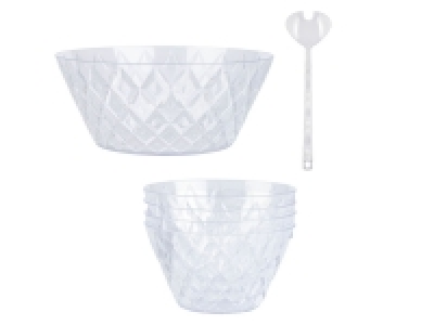 Koziol Salatschüssel + Besteck + 4 Schälchen, stapelbar 14.99 €