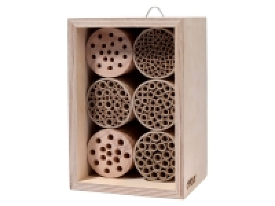 dobar Insektenhotel, Wildbienen-Nisthilfe mit 6 Füllungen, stabile Kon 46.99 €