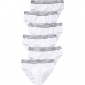 Sloggi Slips, 6er-Pack, Midi, Baumwoll-Mix, Elastikbund, für Herren