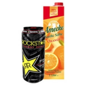 Rockstar Energy Drink* oder Amecke Plus, Intense, Sanfte S&auml;fte