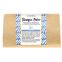 Rossmann Puremetics Shampoo Pulver Macadamia Hafermilch