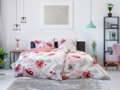 Primera Perkal Bettwäsche »Aquarell Blumen rot« 18.99 €