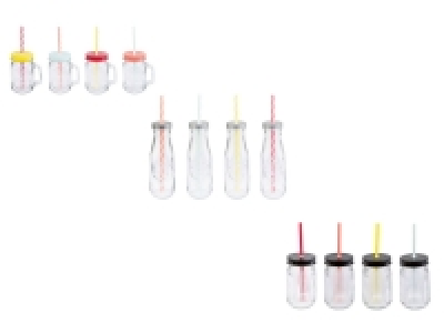 ERNESTO® Gläser mit Trinkhalm, 4er-Set 5.99 €