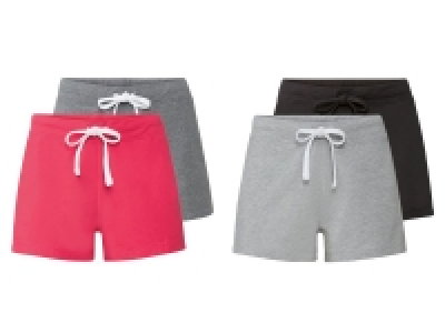 ESMARA® Sweatshorts Damen, 2 Stück, mit Bio-Baumwolle 5.99 €