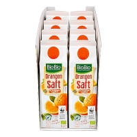 Netto  BioBio Orangensaft 1 Liter, 8er Pack