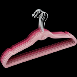 Beflockte Kleiderbügel 8er Set rosa 4.99 €