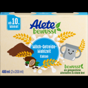 Alete Bewusst Milch-Getreide-Mahlzeit Kakao