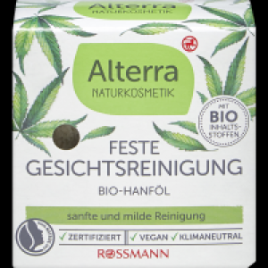 Alterra Naturkosmetik Feste Gesichtsreinigung Bio-Hanföl