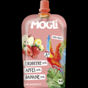 Mogli Bio Fruchtpüree Erdbeere, Apfel, Banane