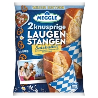 Aldi Süd  MEGGLE Laugenstangen/Baguettes 160 g