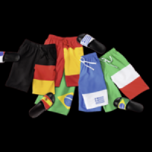 Herren-L&auml;nder-Schwimm-Shorts