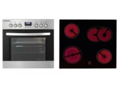 respekta Einbauherdset »DIGISET6PPAN«, Glaskeramikkochfeld, Teleskopau 355.80 €