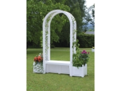KHW Gartenbank »Brüssel«, mit 2 Pflanzkästen und 1 Rosenbogen, wetterf 129.00 €
