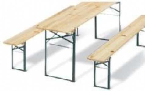 Festzeltgarnitur Hussen, Tisch 70 cm (o. Abb.)