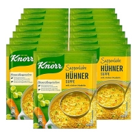 Netto  Knorr Suppenliebe Hühnersuppe mit Nudeln ergibt 0,75 Liter, 15er Pack