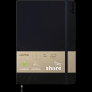 Share Journal A5 anthrazit