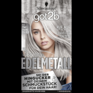 Rossmann Schwarzkopf Got2b Edelmetall M71 Pearl Metallic Silber