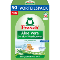 Rossmann Frosch Aloe Vera Sensitiv-Waschpulver 50 WL