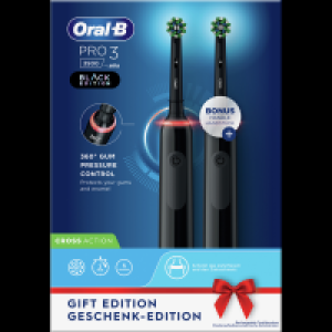 Pro 3 3900 Elektrische Zahnbürste Black Edition mit 2. Handstück 89.99 €