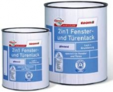 2in1 Fenster- und Türenlack 375 ml 10.99 €