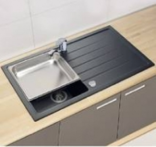 Einbauspüle Waterstation Style 100 Set Nero