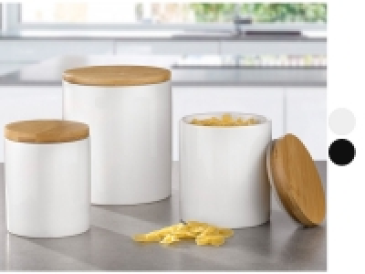 Esmeyer 3-teiliges Vorats-/ Dekodosenset aus Porzellan mit Bambusdecke 17.99 €