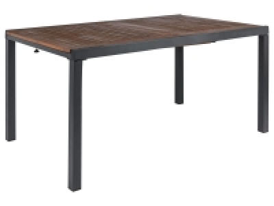 Lidl Florabest® FLORABEST® FLORABEST Alu-Gartentisch Valencia mit Holzplatte ausziehba