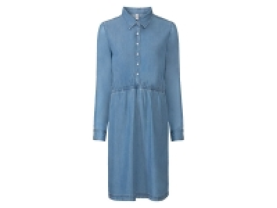 Lidl Hucke Berlin HUCKE Berlin Kleid Damen, in Jeans-Optik, aus Lyocell