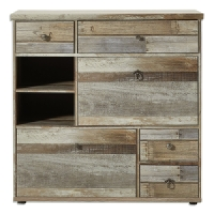 Schuhschrank - Driftwood - 99 cm breit