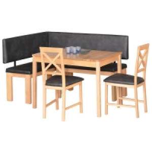 Roller  4-teilige Eckbankgruppe - Buche Massivholz