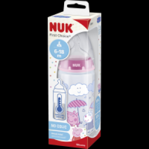 Rossmann Nuk irst Choice Babyflasche mit Temperature Control Anzeige Girl PEPPA PIG