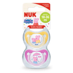 Rossmann Nuk Beruhigungssauger Trendline Silikone Girl PEPPA PIG 18-36 Monate