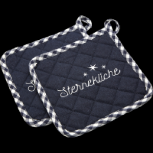 Ideenwelt 2er-Set Topflappen Druck