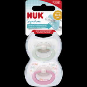 Nuk Beruhigungssauger Signature Rosa/Weiß 0-6 Monate
