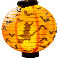 Rossmann Ideenwelt LED-Halloween-Lampion Orange/Hexe