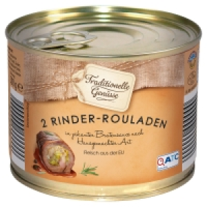 TRADITIONELLE GENÜSSE Fleischgericht in der Dose 500 g 2.99 €